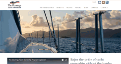 Desktop Screenshot of mooringsyachtownership.com